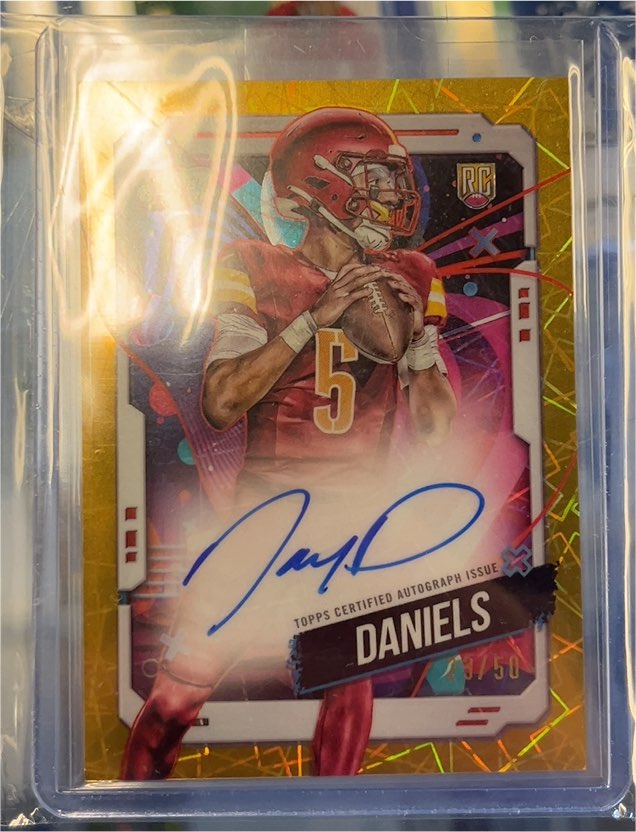 2024 Topps Chrome Cosmic #196 Jayden Daniels — front