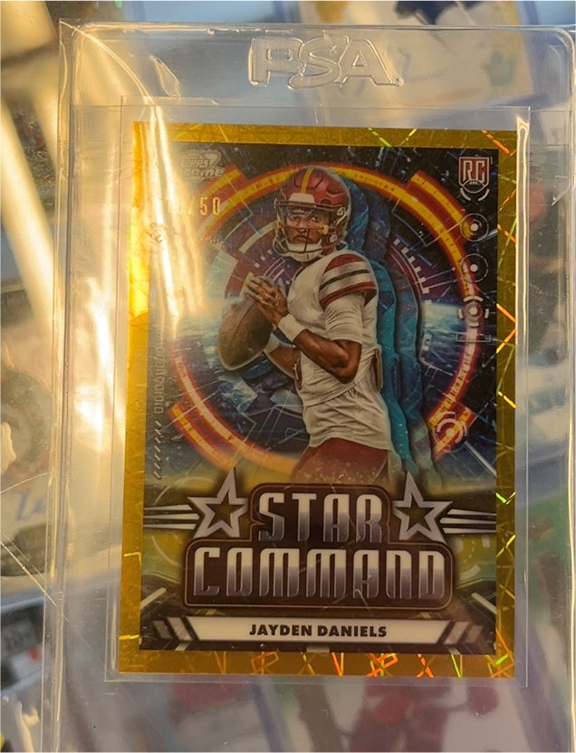 2024 Topps Chrome Cosmic #SC-25 Jayden Daniels Star Command — front