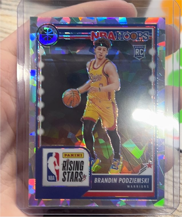 2023-24 Panini NBA Hoops Premium Stock Rising Stars Brandin Podziemski — front