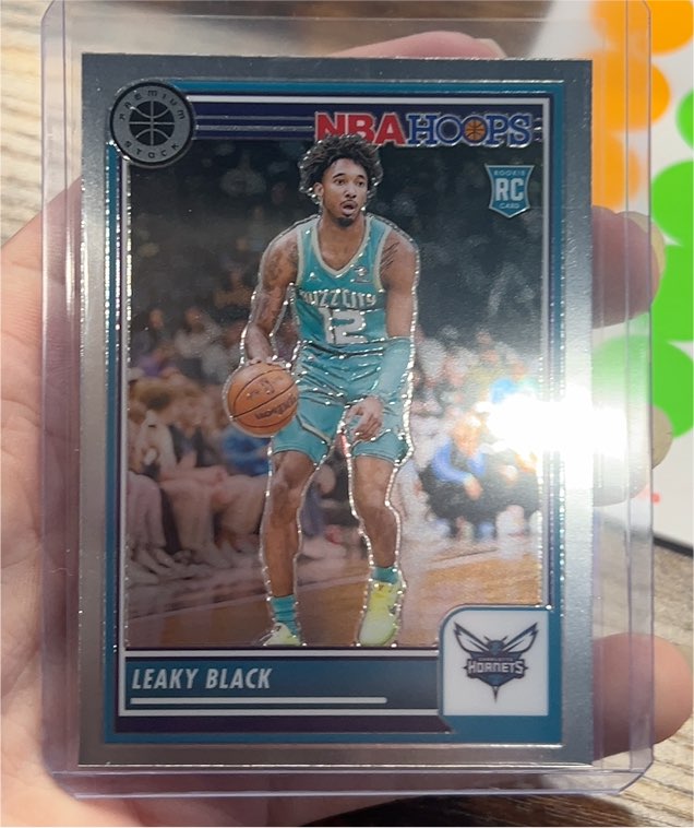 2023-24 Panini NBA Hoops Premium Stock #248 Leaky Black — front