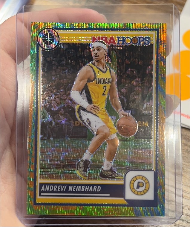 2023-24 Panini NBA Hoops Premium Stock #166 Andrew Nembhard — front