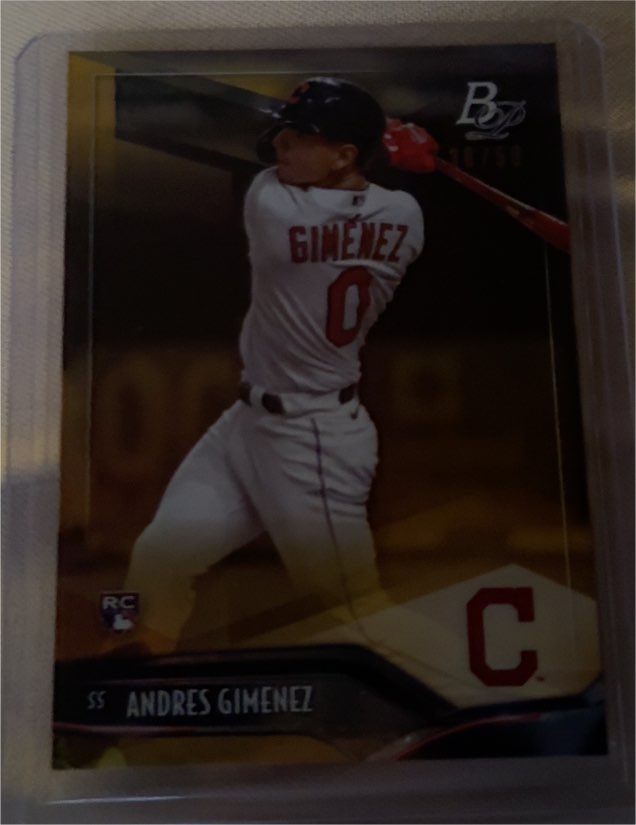 2021 Bowman Platinum #76 Andres Gimenez — front