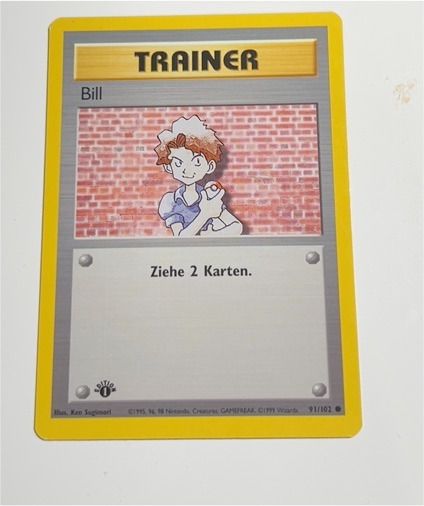 1999 Pokémon Base Set #91 Bill — front