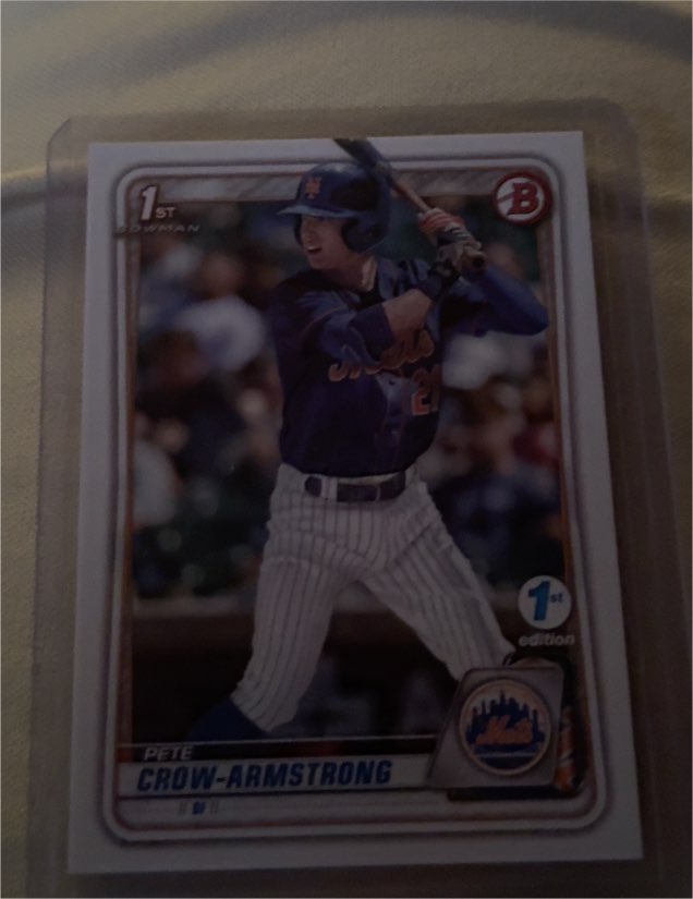 2020 Bowman Draft 1st Edition #BD72 Pete Crow-Armstrong — front
