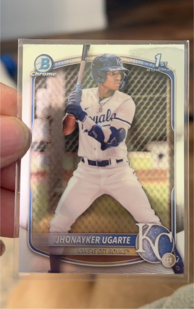2025 Bowman Chrome #BCP-123 Jhonayker Ugarte — front