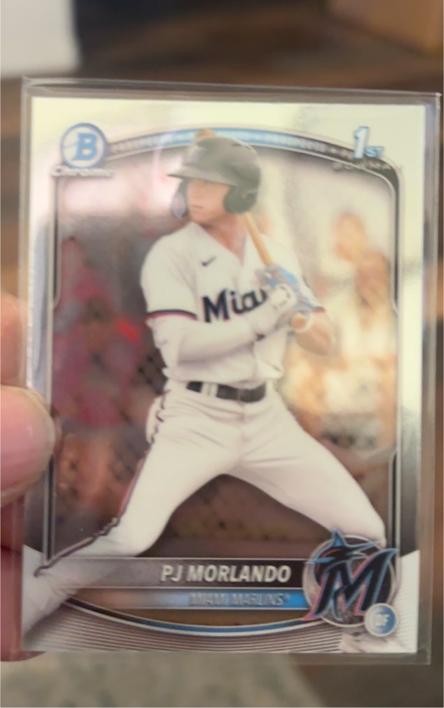 2025 Bowman Chrome #BCP-91 PJ Morlando — front