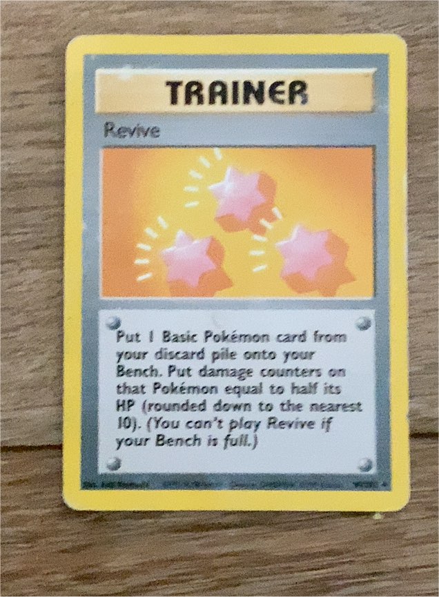 1999 Pokémon Base Set #89 Revive — front