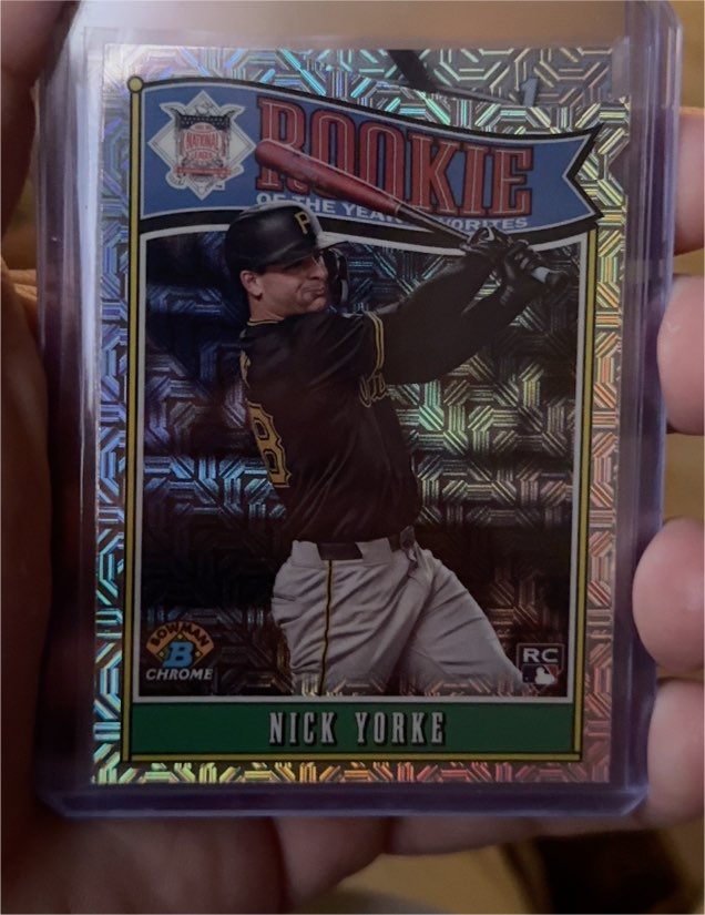 2025 Bowman Rookie of the Year Favorites #ROY-14 Nick Yorke — front