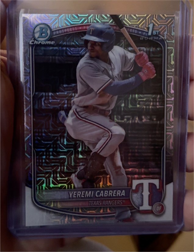2025 Bowman Chrome #BCP-146 Yeremi Cabrera — front