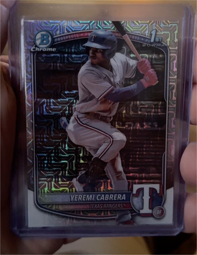 2025 Bowman Chrome #BCP-146 Yeremi Cabrera — front