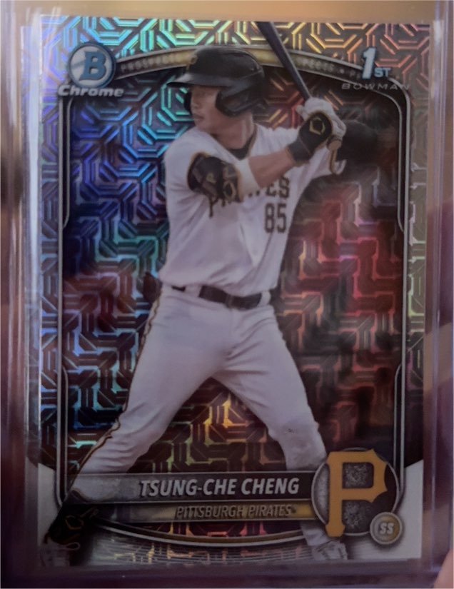 2025 Bowman Chrome #BCP-95 Tsung-Che Cheng — front