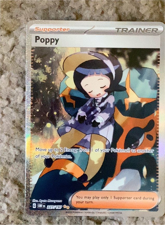 2023 Pokémon SV03: Obsidian Flames #227/197 Poppy — front