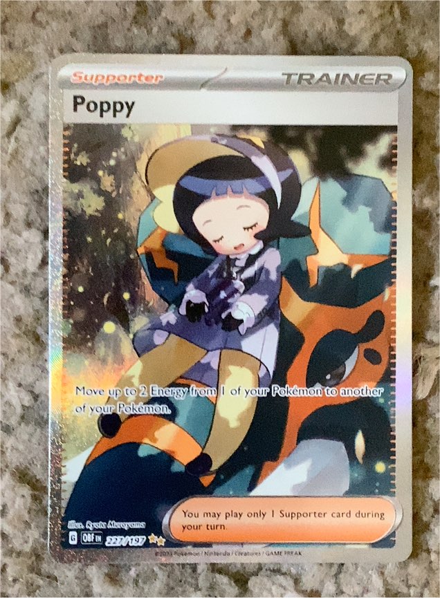 2023 Pokémon SV03: Obsidian Flames #227/197 Poppy — front