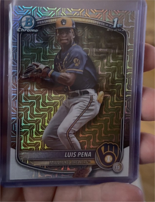2025 Bowman Chrome Prospects #BCP-38 Luis Pena — front