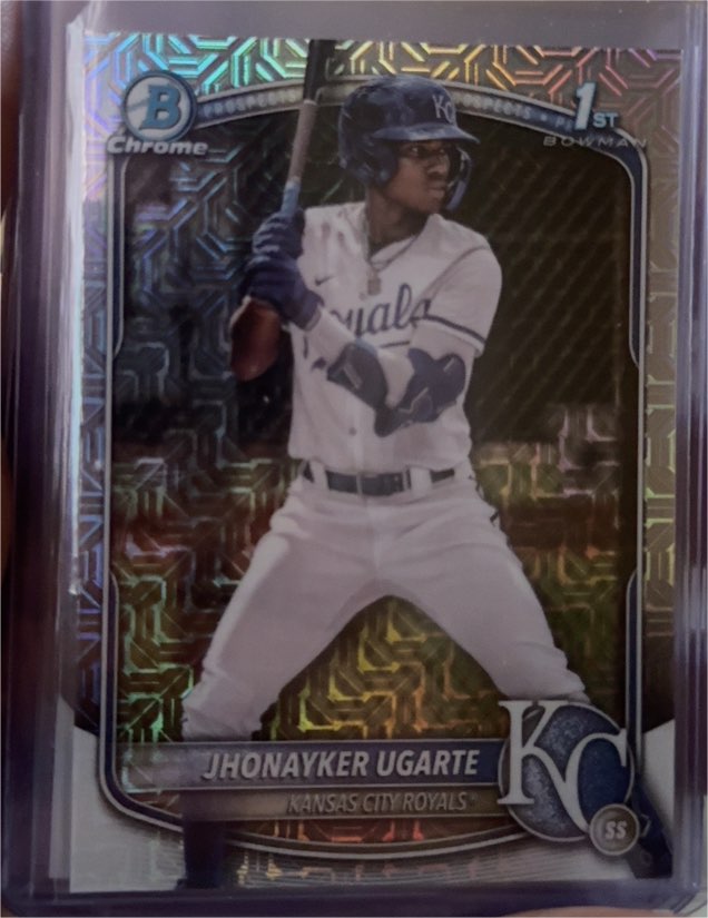 2025 Bowman Chrome Prospects #BCP-123 Jhonayker Ugarte — front