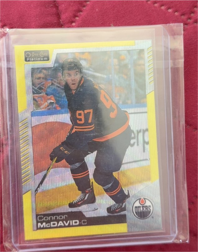 2020-21 O-Pee-Chee Platinum #1 Connor McDavid — front