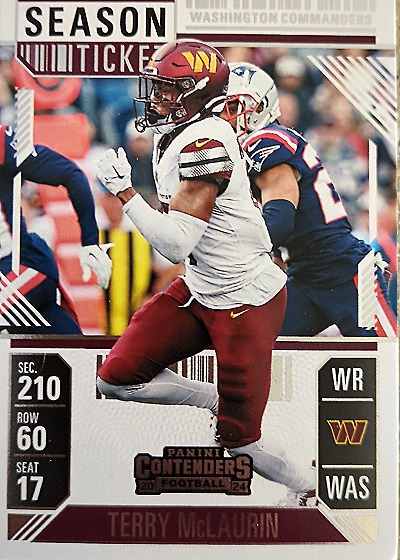 2024 Panini Contenders Season Ticket #Terry McLaurin — front