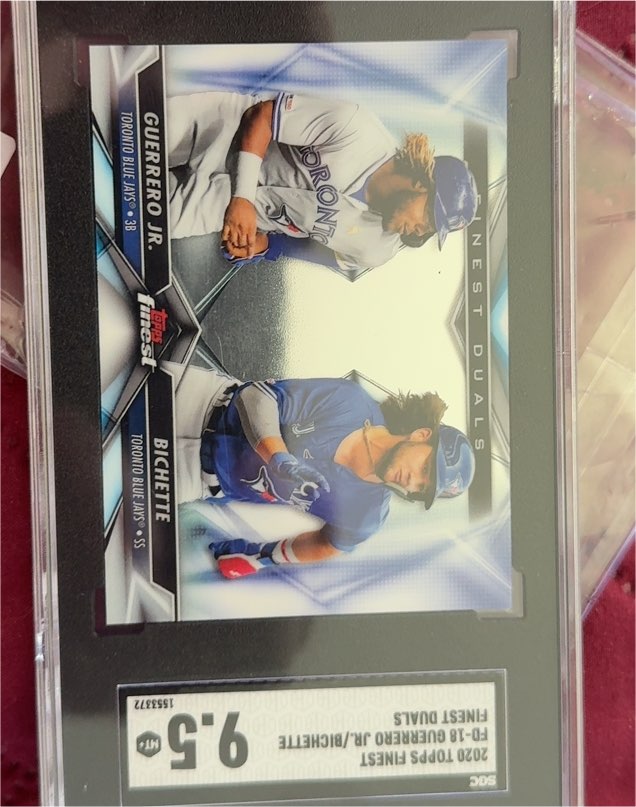 2020 Topps Finest Duals #FD-18 Vladimir Guerrero Jr / Bo Bichette — front