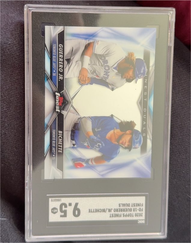 2020 Topps Finest Duals #FD-10 Vladimir Guerrero Jr./Bo Bichette — front