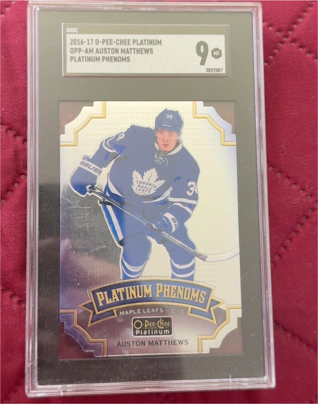 2016-17 O-Pee-Chee Platinum Phenoms Die-Cuts Auston Matthews #OPP-AM — front