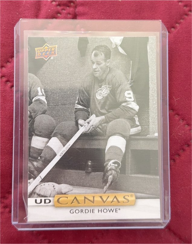 2024-25 Upper Deck UD Canvas Black & White #C241 Gordie Howe — front