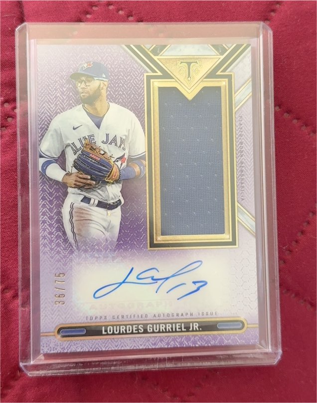2021 Topps Triple Threads #ASJR-LG Lourdes Gurriel Jr. — front
