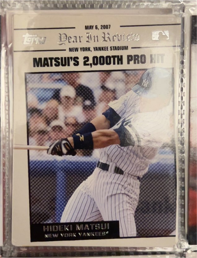 2008 Topps Year in Review #YR36 Hideki Matsui — front