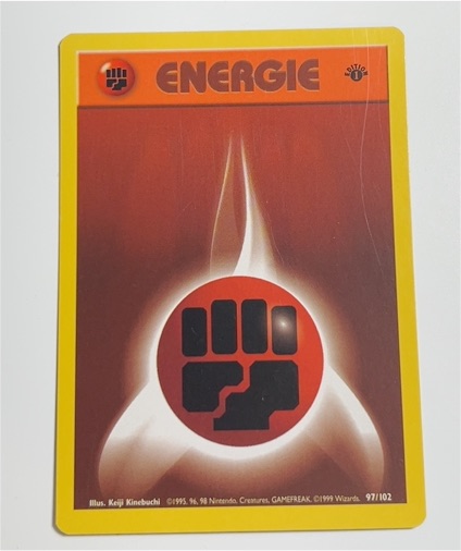 1999 Pokémon Base Set #97 Fighting Energy — front