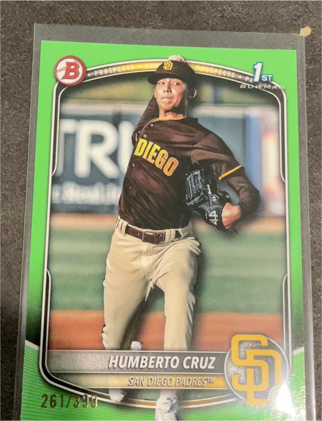2025 Bowman #BP-96 Humberto Cruz — front