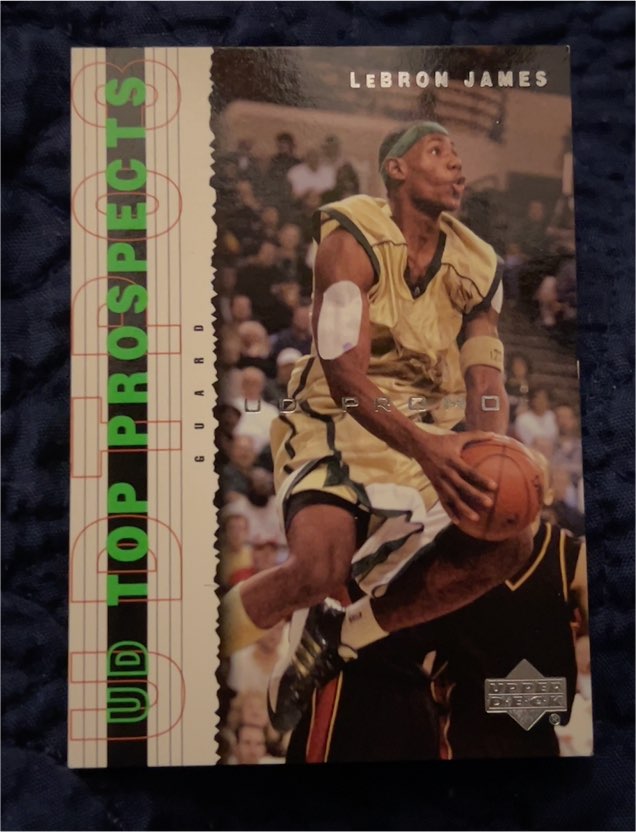 2003 Upper Deck Top Prospects #3 LeBron James — front