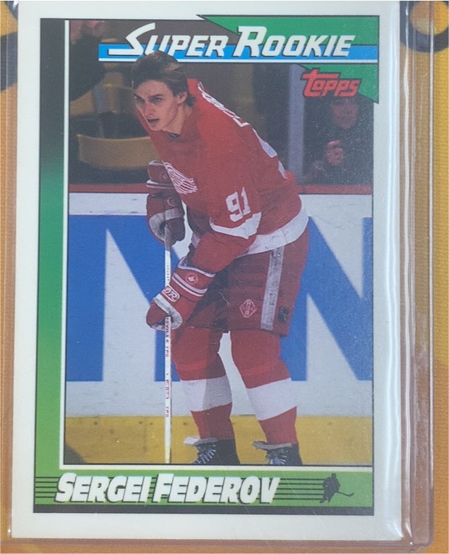 1991-92 Topps #8 Sergei Fedorov — front