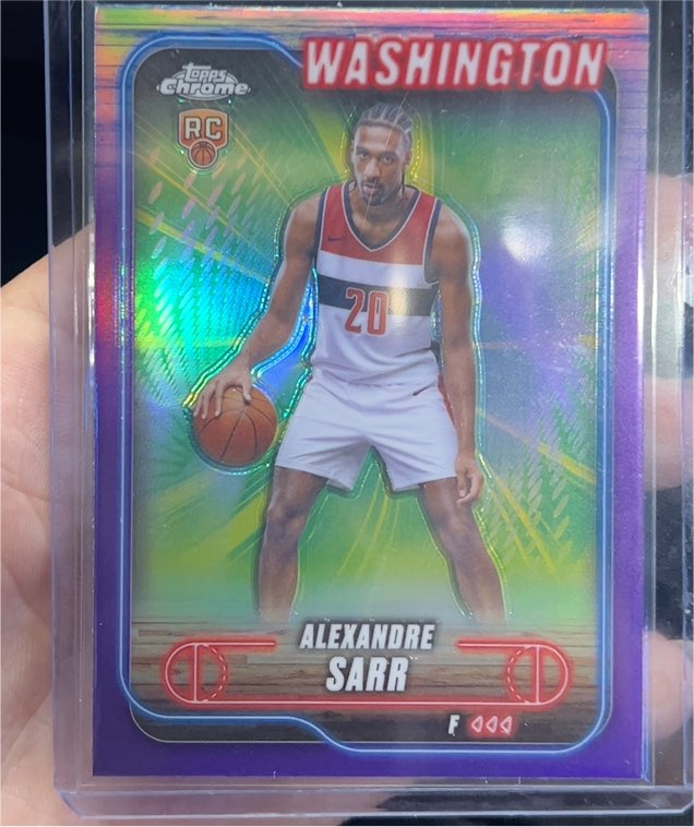 2024-25 Topps Chrome #136 Alexandre Sarr — front