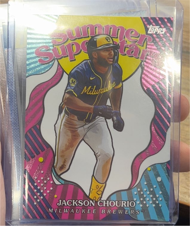 2025 Topps Series 2 #SS-24 Jackson Chourio Summer Superstars Insert — front