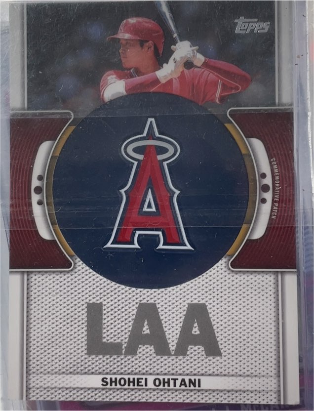 2023 Topps Series 1 Commemorative Team Logo Patch #TLP-SO Shohei Ohtani — front