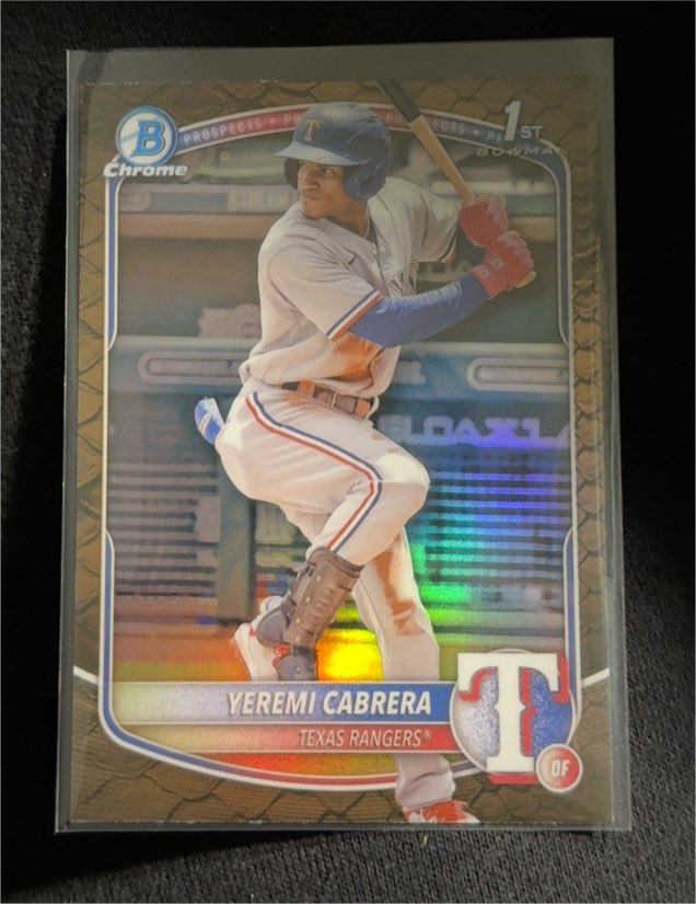 2025 Bowman Chrome Prospects #BCP-146 Yeremi Cabrera — front