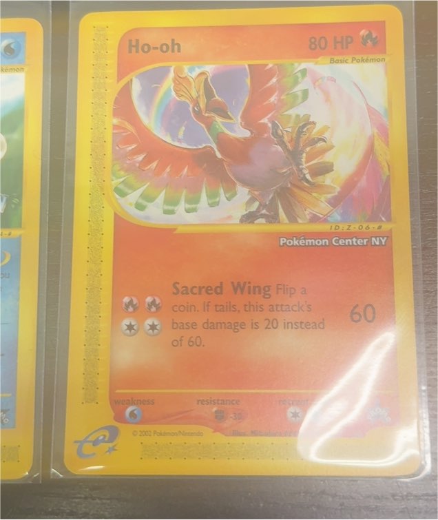 2002 Wizards of the Coast Black Star Promo #52 Ho-oh — front