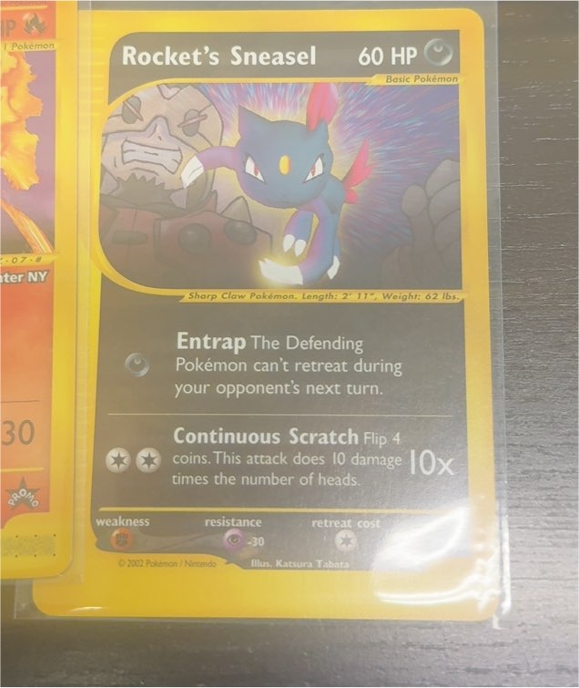 2002 Pokémon Best of Game Promo #5 Rocket's Sneasel — front