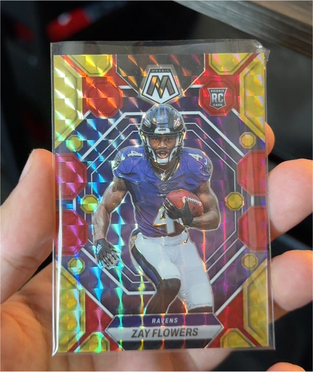 2023 Panini Mosaic Football #380 Zay Flowers — front