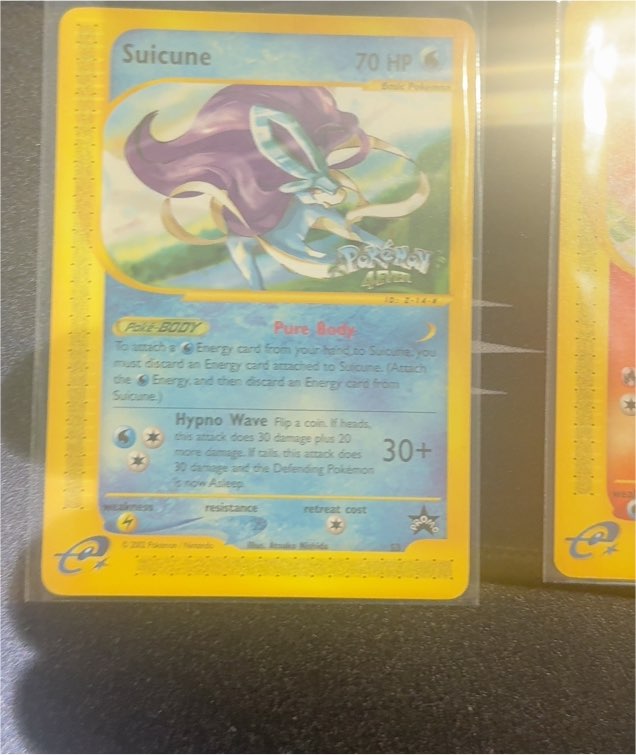 1999 Pokémon Wizards of the Coast Black Star Promo #53 Suicune — front