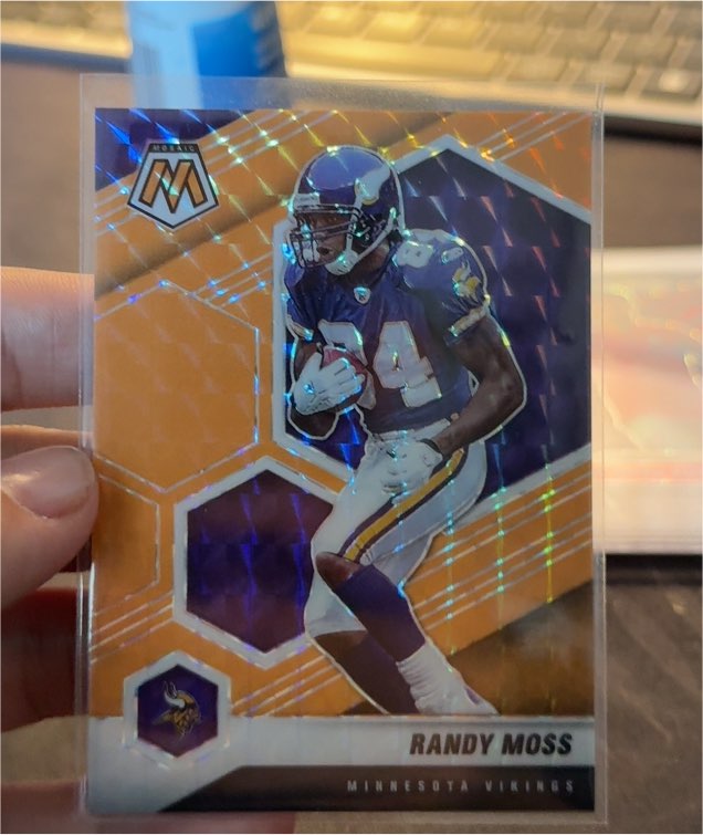 2021 Mosaic Genesis Prizm #130 Randy Moss — front