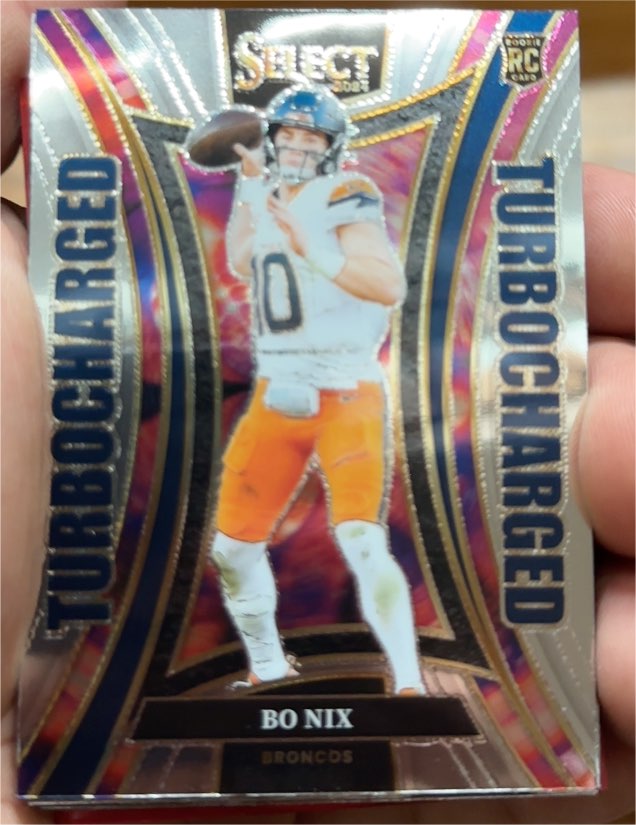 2023 Panini Select Turbocharged #TUR-BNX Bo Nix — front