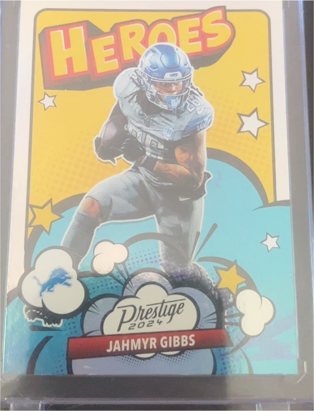 2024 Panini Prestige Heroes #3 Jahmyr Gibbs — front