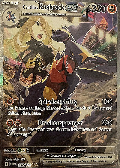 2023 Pokémon Scarlet & Violet Destined Rivals #232 Cynthia's Garchomp ex — front