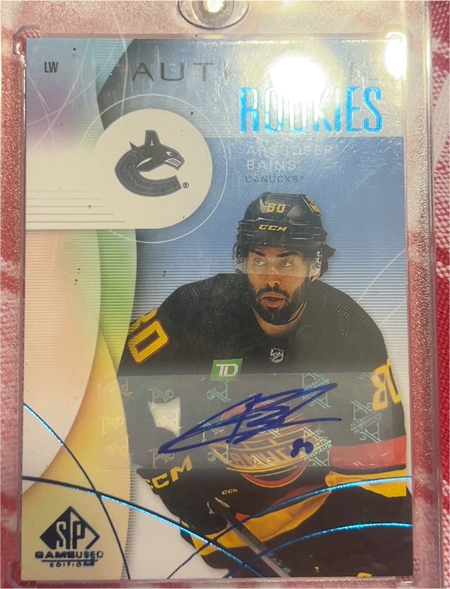 2024-25 Upper Deck SP Game Used Authentic Rookies #203 Arshdeep Bains — front