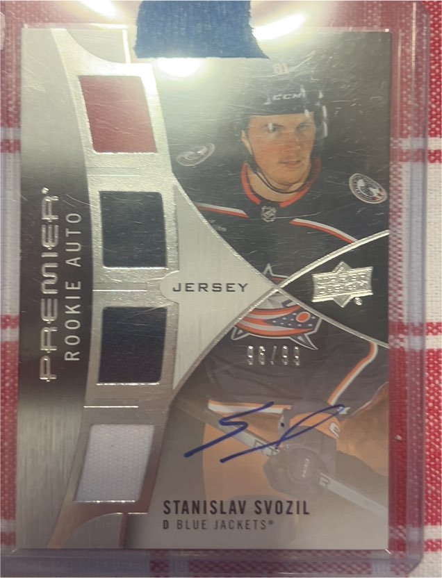 2023-24 Upper Deck Premier #PRA-SS Stanislav Svozil Rookie Auto Patch — front
