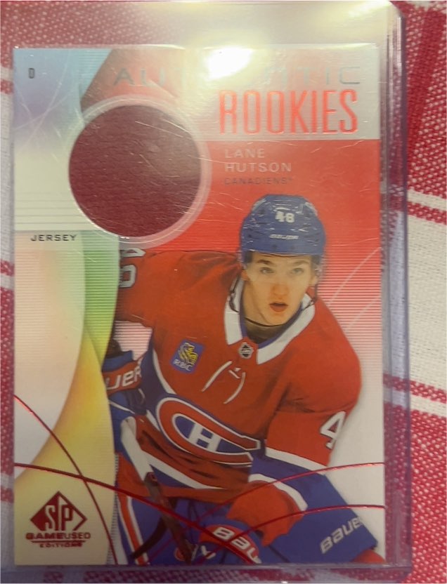 2024-25 Upper Deck SP Game Used Authentic Rookies #279 Lane Hutson — front
