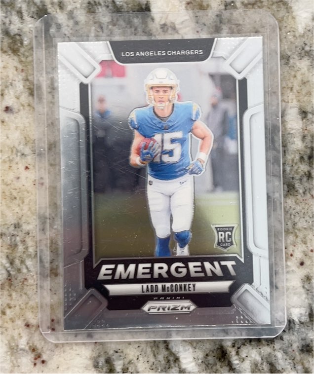 2024 Panini Prizm #13 Ladd McConkey Emergent — front