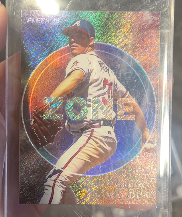 1996 Fleer #7 Greg Maddux Zone — front