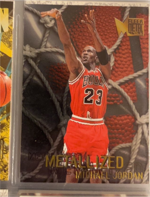 1996-97 Fleer Metal #128 Michael Jordan Metallized — front