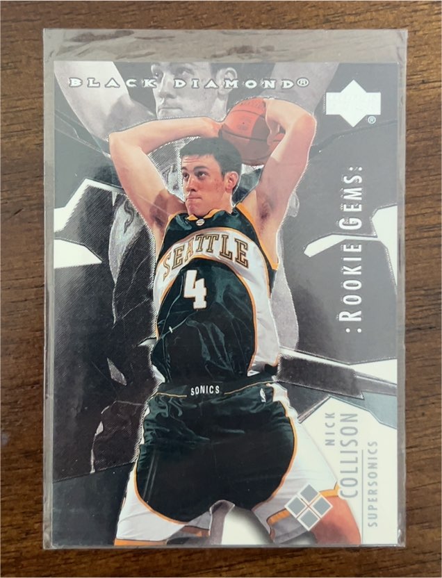 2003-04 Upper Deck Black Diamond #190 Nick Collison Rookie Gems Bronze — front